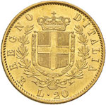 Vittorio Emanuele II (1861-1878) 20 Lire ... 