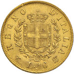 Vittorio Emanuele II (1861-1878) 10 Lire ... 