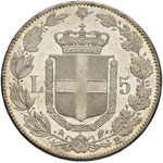 Umberto I (1878-1900) 5 Lire 1879 – Pag. ... 