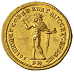 Diocleziano (285-305) Aureo (Carthago) Testa ... 