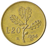 REPUBBLICA ITALIANA 20 Lire 1956 P – Mont. ... 