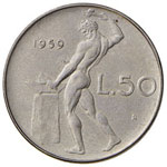 REPUBBLICA ITALIANA 50 Lire 1959 – AC R ... 