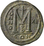 BISANZIO Giustiniano I (527-565) Follis A. ... 