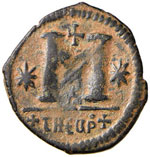 BISANZIO Giustiniano I (527-565) Follis ... 