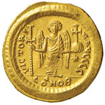 BISANZIO Giustino I (518-527) Solido – ... 