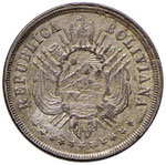 BOLIVIA 20 Centavos 1868 ... 