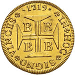 BRASILE Joao V (1706-1750) 4.000 Reis 1719 ... 