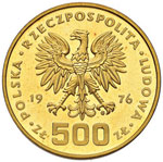 POLONIA 500 Zloty 1976 – Fr. 118 AU (g ... 