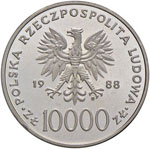 POLONIA 10.000 Zloty 1988 – KM 177a AG (g ... 