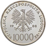 POLONIA 10.000 Zloty 1988 – KM 179 AG (g ... 