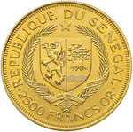 SENEGAL 2.500 Franchi 1975 – Fr. 5 AU (g ... 