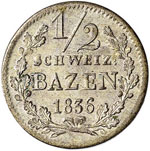 SVIZZERA Graubunden – Mezzo batzen 1836 ... 