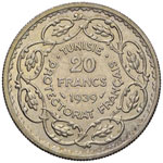 TUNISIA Repubblica – 20 Franchi 1939 – ... 
