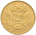 VENEZUELA – 20 Bolivares 1911 – Fr. 5c ... 