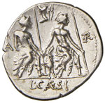 Caesia – Lucius Caesius - Denario (112-111 ... 