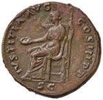 Adriano (117-138) Sesterzio - Busto laureato ... 