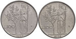 Repubblica italiana - 100 Lire 1957, 1958 - ... 