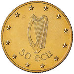 IRLANDA 50 Ecu 1990 - AU ... 