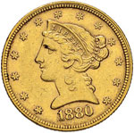USA 5 Dollari 1880 - Fr. ... 