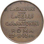 Medaglia massonica 1973, L. Salvini, L. ... 
