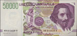 Banca d’Italia 50.000 Lire 1992 AB 612620 ... 
