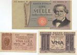 Lotto di tre banconote: 1.000 lire Verdi ... 