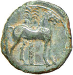 SICILIA Siculo-puniche (300 circa a.C.)  AE ... 