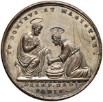 Pio VII (1814-1823) Medaglia A. XX, Lavanda ... 