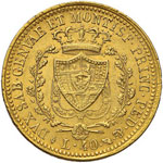Carlo Felice (1821-1831) 40 Lire 1825 T - ... 
