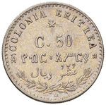 Umberto I (1878-1900) Eritrea - 50 Centesimi ... 