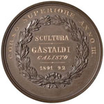 Umberto I (1878-1900) Medaglia 1891-92 Corso ... 