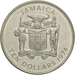 JAMAICA 10 Dollari 1974 ... 