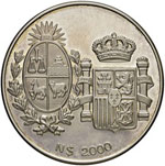 URUGUAY 2.000 Nuovi pesos 1983 - AG (g 65,18)