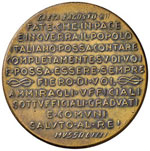 FASCISMO Medaglia 1934 Discorso di Mussolini ... 
