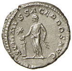 Elagabalo (218-222) Denario - Testa laureata ... 