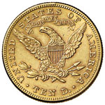 USA - 10 Dollari 1896 - Fr. 158 AU (g 16,66)