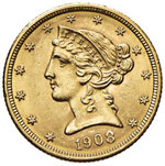 USA - 5 Dollari 1908 - ... 