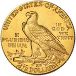 USA  - 2,50 Dollari 1925 D - Fr. 121 AU (g ... 