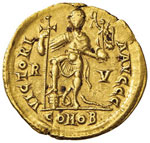 Valentiniano III (425-450) Solido (Ravenna) ... 