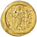 BISANZIO Giustiniano I (527-565) Solido ... 