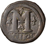 BISANZIO Giustiniano I (527-565) Follis ... 