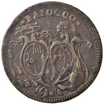 Pio VI (1775-1799) Bologna Baiocco 1784 A. X ... 