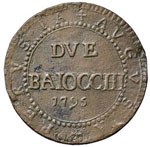 Pio VI (1775-1799) Perugia 2 Baiocchi 1795 - ... 