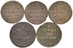 Pio VI (1775-1799) Lotto di cinque tra ... 