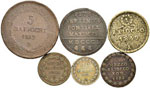 Pio VI (1775-1799) Lotto di sei monete ... 