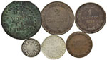 Pio VI (1775-1799) Lotto di cinque monete ... 