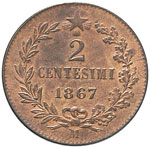 Vittorio Emanuele II (1861-1878) 2 Centesimi ... 
