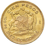 CILE 100 Pesos 1960 - Fr. 54 AU (g 20,30)