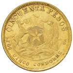 CILE 50 Pesos 1926 - Fr. 55 AU (g 10,14) ... 