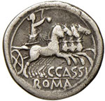 Cassia – C. Cassius - Denario (126 a.C.) ... 